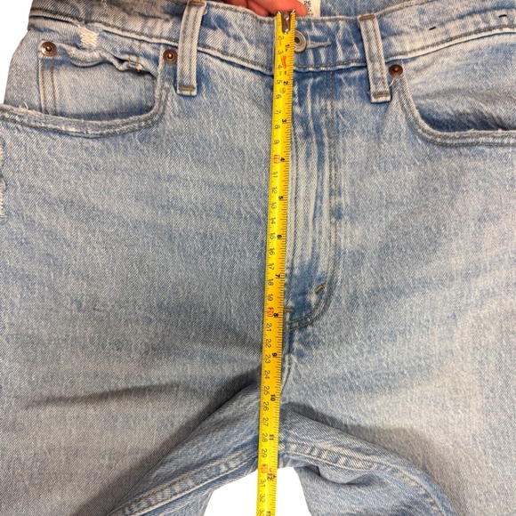 Abercrombie Fitch Curve Love Ultra High Rise 90s Straight Jeans Light Wash 26/2R - Picture 14 of 15